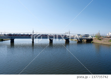 愛知県海部郡蟹江町_日光川9_2025年4月 137735742
