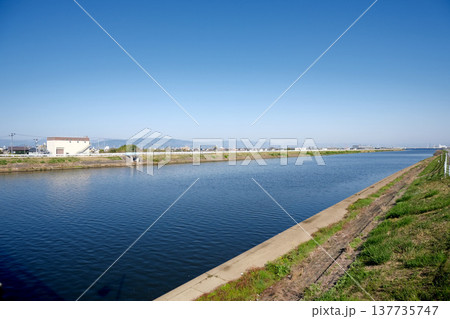 愛知県海部郡蟹江町_日光川14_2025年4月 137735747