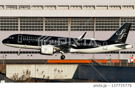 スターフライヤーA320羽田着陸 スターフライヤーA320羽田着陸 137735778