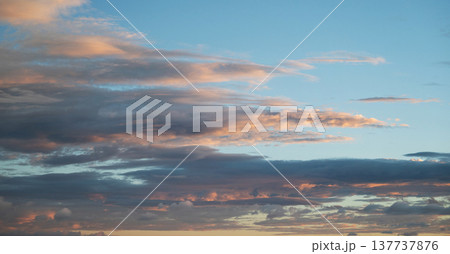 Heaven in sunset sky background 137737876