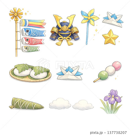 素材・こどもの日 素材・こどもの日 137738207