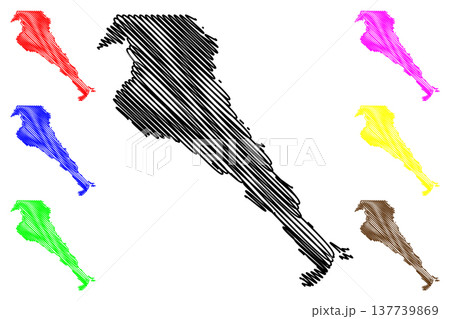 Urucara municipality (Amazonas state, Municipalities of Brazil, Federative Republic of Brazil) map vector illustration, scribble sketch Urucara map Urucara municipality (Amazonas state, Municipalities of Brazil, Federative Republic of Brazil) map vector illustration, scribble sketch Urucara map 137739869