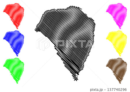 Stefansson island (Canada, Nunavut Province, North America, Canadian Arctic Archipelago) map vector illustration, scribble sketch Stefansson map Stefansson island (Canada, Nunavut Province, North America, Canadian Arctic Archipelago) map vector illustration, scribble sketch Stefansson map 137740296