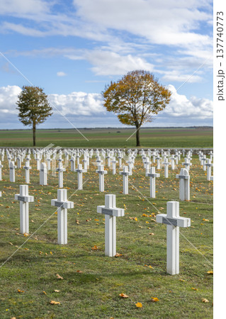 American military cemetery honoring fallen soldiers in Auberive American military cemetery honoring fallen soldiers in Auberive 137740773