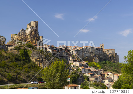 Frias medieval town and castle in Burgos, Spain 137740835