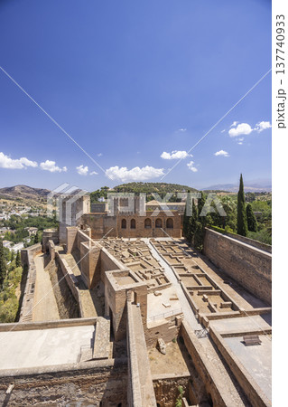Alhambra Palace and Nasrid architecture in Granada, Spain 137740933