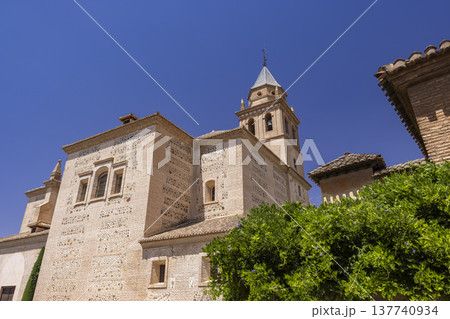 Santa Maria de la Alhambra church exterior, Granada, Spain Santa Maria de la Alhambra church exterior, Granada, Spain 137740934