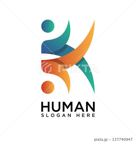 Abstract People colorful themed concept design for your business logo 137740947