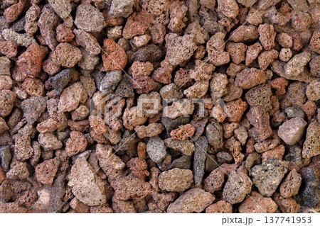 Texture from volcanic lava stones. 137741953