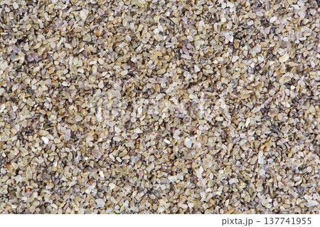 Horizontal gravel texture from quartz stones. Horizontal gravel texture from quartz stones. 137741955