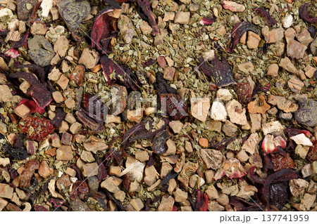 Herbal floral fruit tea. 137741959