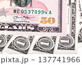 Photo of fifty U.S. dollar bill. 137741966