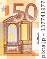 Part of 50 euro bill on macro. 137741977