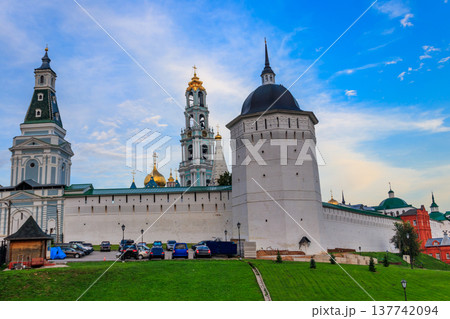 View of Trinity Lavra of St. Sergius in Sergiev Posad, Russia 137742094