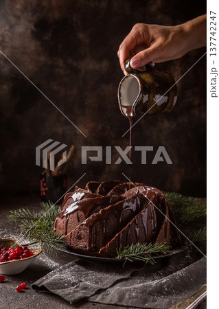 Gingerbread Bundt Cake 137742247