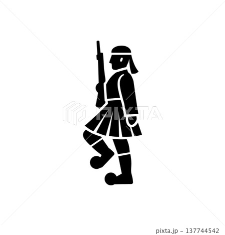 Greek Evzone Guard Icon 137744542