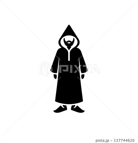 North African Berber Djellaba Icon 137744620