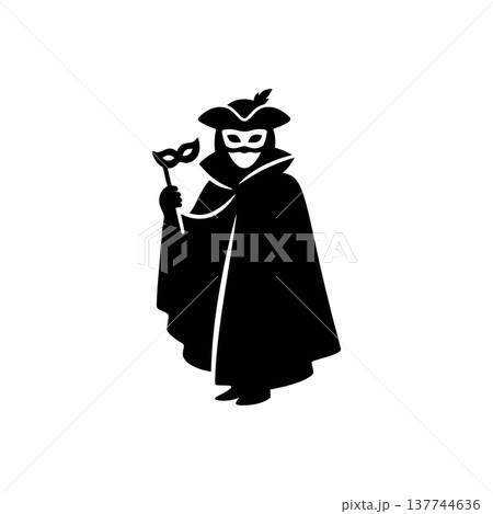 Venetian Masquerade Carnival Icon 137744636