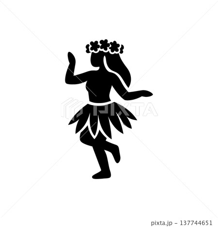 Hawaiian Hula Dancer Culture Icon 137744651