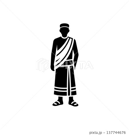 South Asian Indian Dhoti Icon South Asian Indian Dhoti Icon 137744676