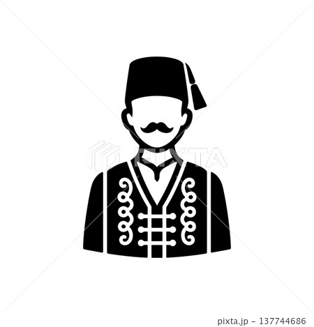 Ottoman Turkish Fez Attire Icon 137744686