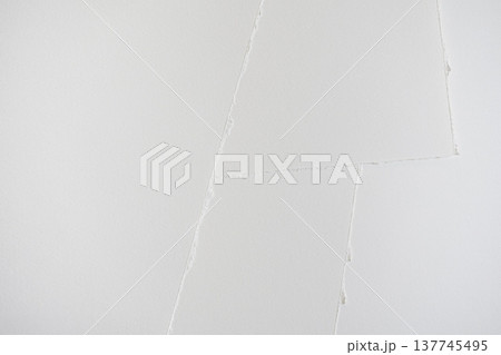 Layered torn paper texture background 137745495