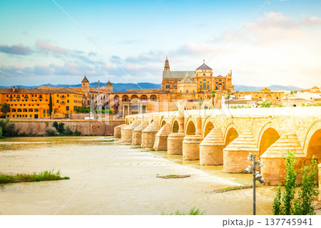 old town at night Cordoba, Spain 137745941