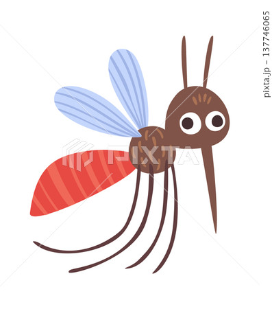 Funny mosquito cute insect character Funny mosquito cute insect character 137746065
