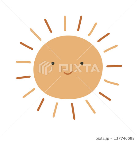 Sun happy smiling face element Sun happy smiling face element 137746098