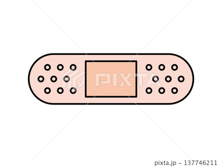 シンプルな絆創膏 137746211
