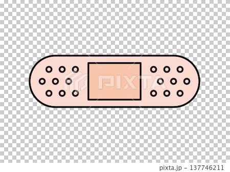 シンプルな絆創膏 137746211