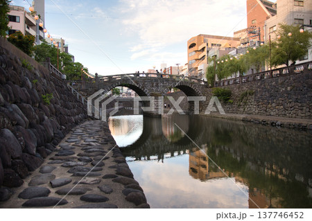 眼鏡橋のある風景 長崎 眼鏡橋のある風景 長崎 137746452