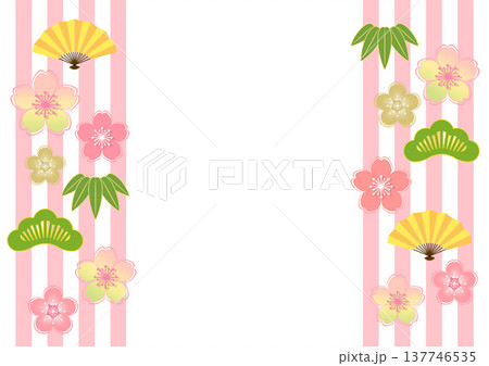 和柄の背景 和柄の背景 137746535
