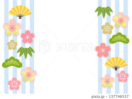 和柄の背景 137746537