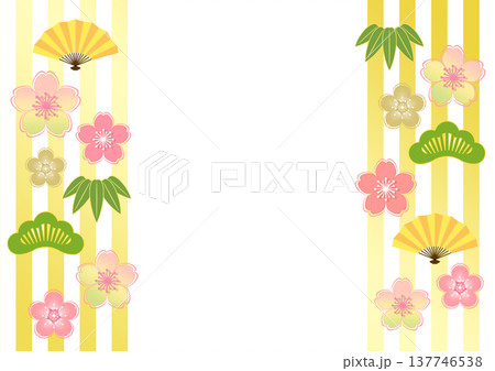 和柄の背景 137746538