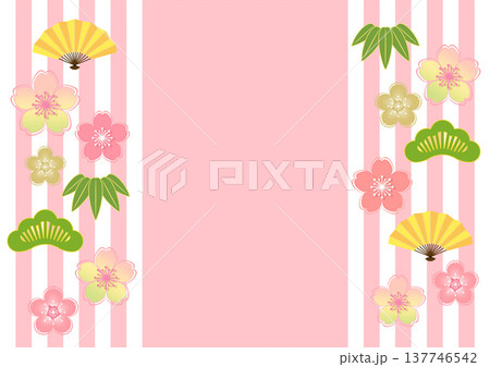 和柄の背景 和柄の背景 137746542