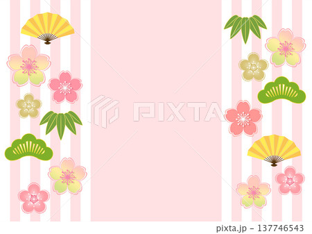 和柄の背景 137746543