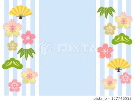 和柄の背景 和柄の背景 137746552