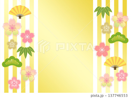 和柄の背景 137746553