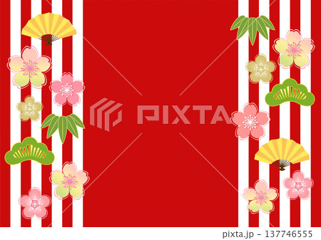 和柄の背景 137746555