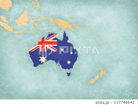 Map of Australasia - Australia Map of Australasia - Australia 137746642