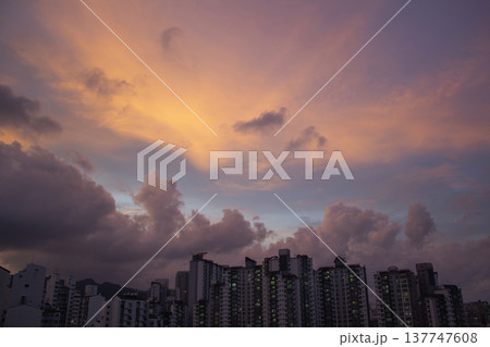 It is a beautiful sunset. It is a beautiful sunset. 137747608