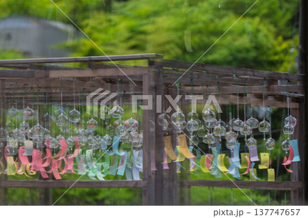 京都府綾部市の東光院の風鈴を撮影したもの 京都府綾部市の東光院の風鈴を撮影したもの 137747657
