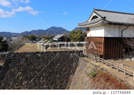 熊本城と金峰山の風景 熊本城と金峰山の風景 137748884