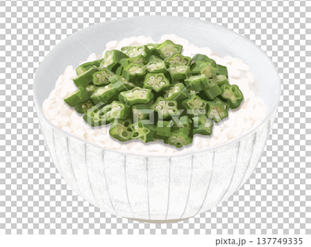 オクラ丼 137749335