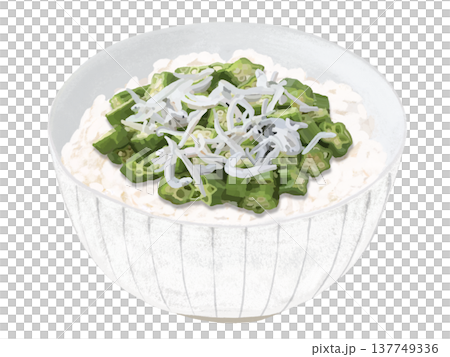 オクラ丼(しらす付き) オクラ丼(しらす付き) 137749336