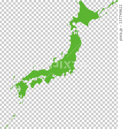 都道府県ごとに分割できる日本列島・日本地図詳細版 都道府県ごとに分割できる日本列島・日本地図詳細版 137749622