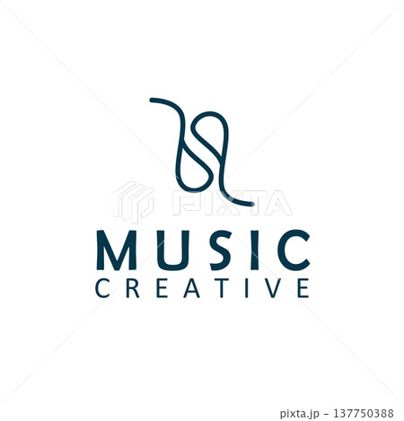 Minimalist music note logo design modern sound melody audio symbol creative branding for studio podcast Minimalist music note logo design modern sound melody audio symbol creative branding for studio podcast 137750388