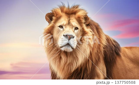 精悍なライオン 137750508
