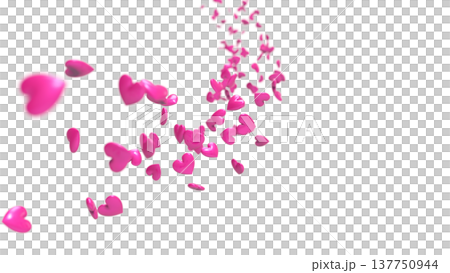 白い背景を舞う3Dハートの背景素材 抽象背景:恋愛・感謝・お祝い・バレンタイン・ウェディング 白い背景を舞う3Dハートの背景素材 抽象背景:恋愛・感謝・お祝い・バレンタイン・ウェディング 137750944